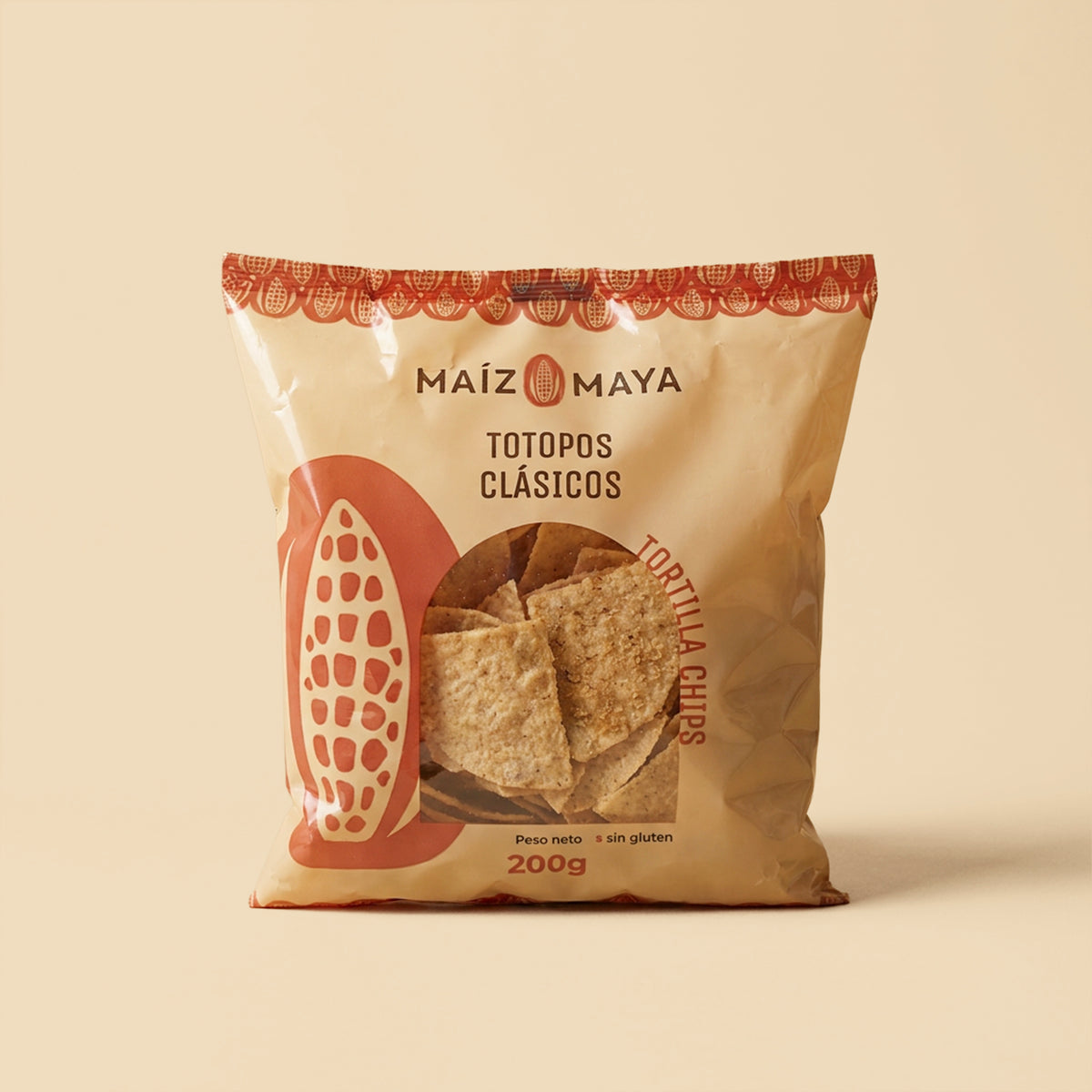 Totopos clásicos de Maíz Maya (200g)