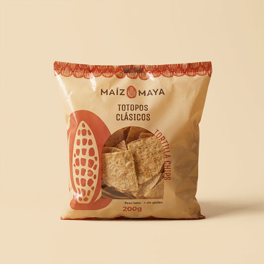 Totopos clásicos de Maíz Maya (200g)