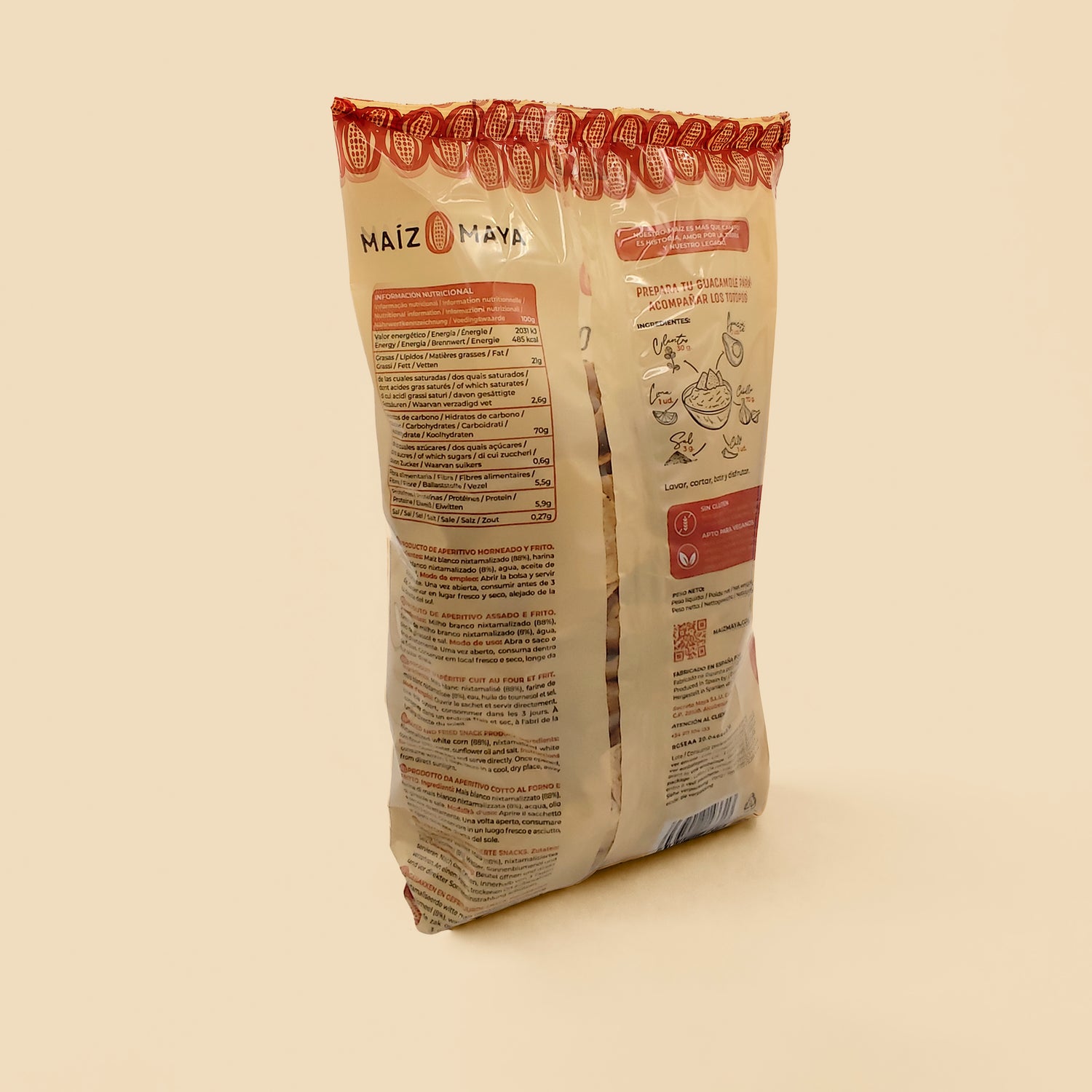 Totopos clásicos de Maíz Maya (400g)
