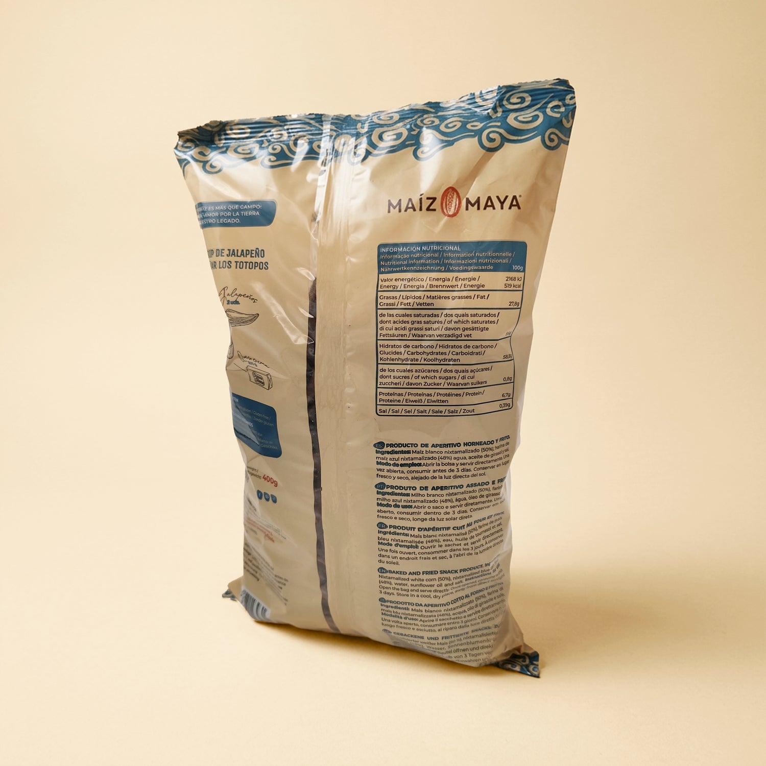 Totopos de Maíz Azul (400g)