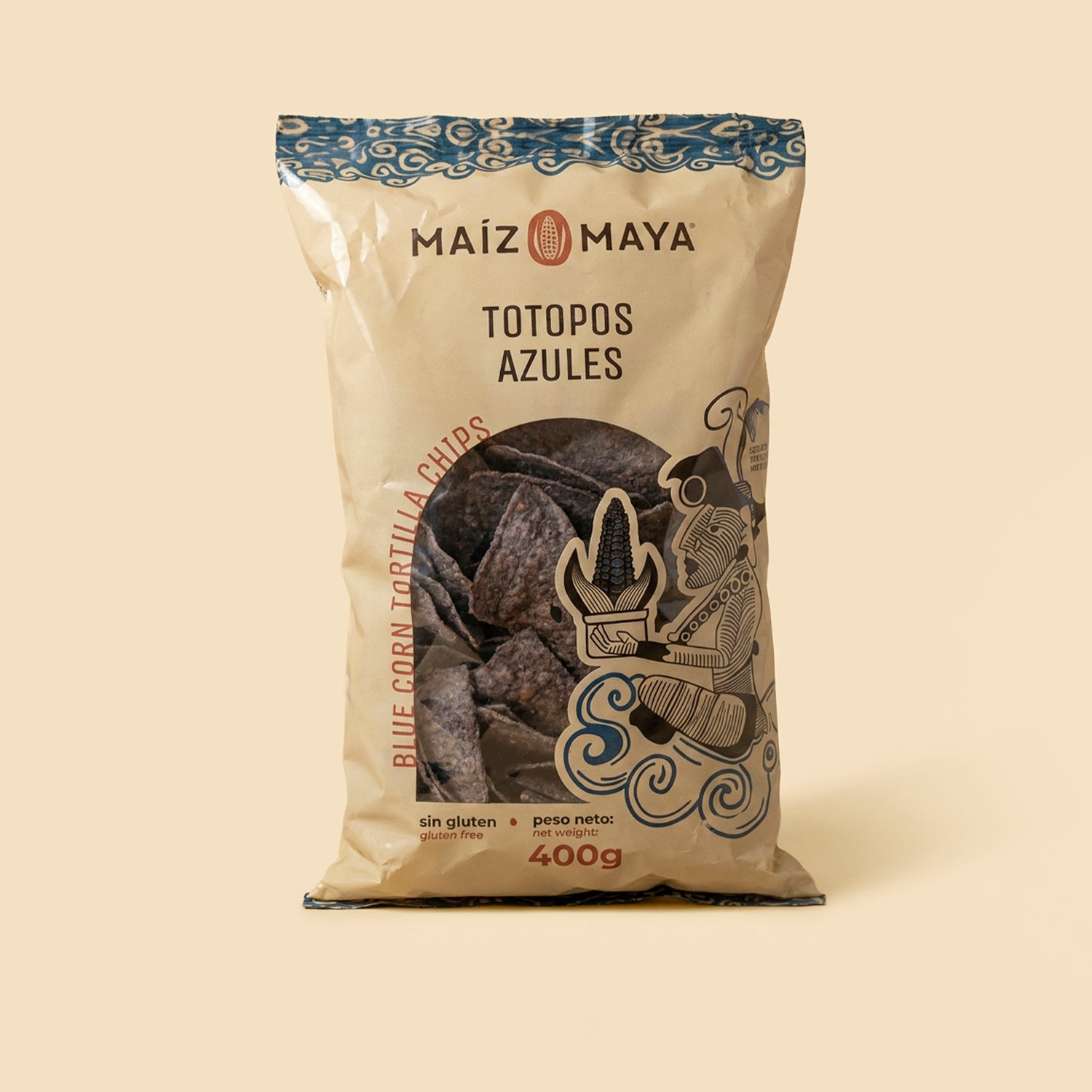 Totopos de Maíz Azul (400gr.)