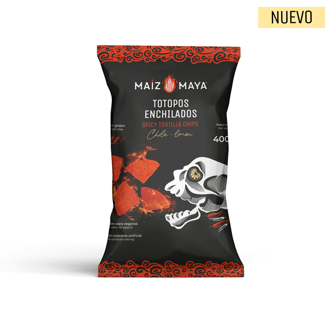 Totopos Enchilados Maíz Maya (400gr.)