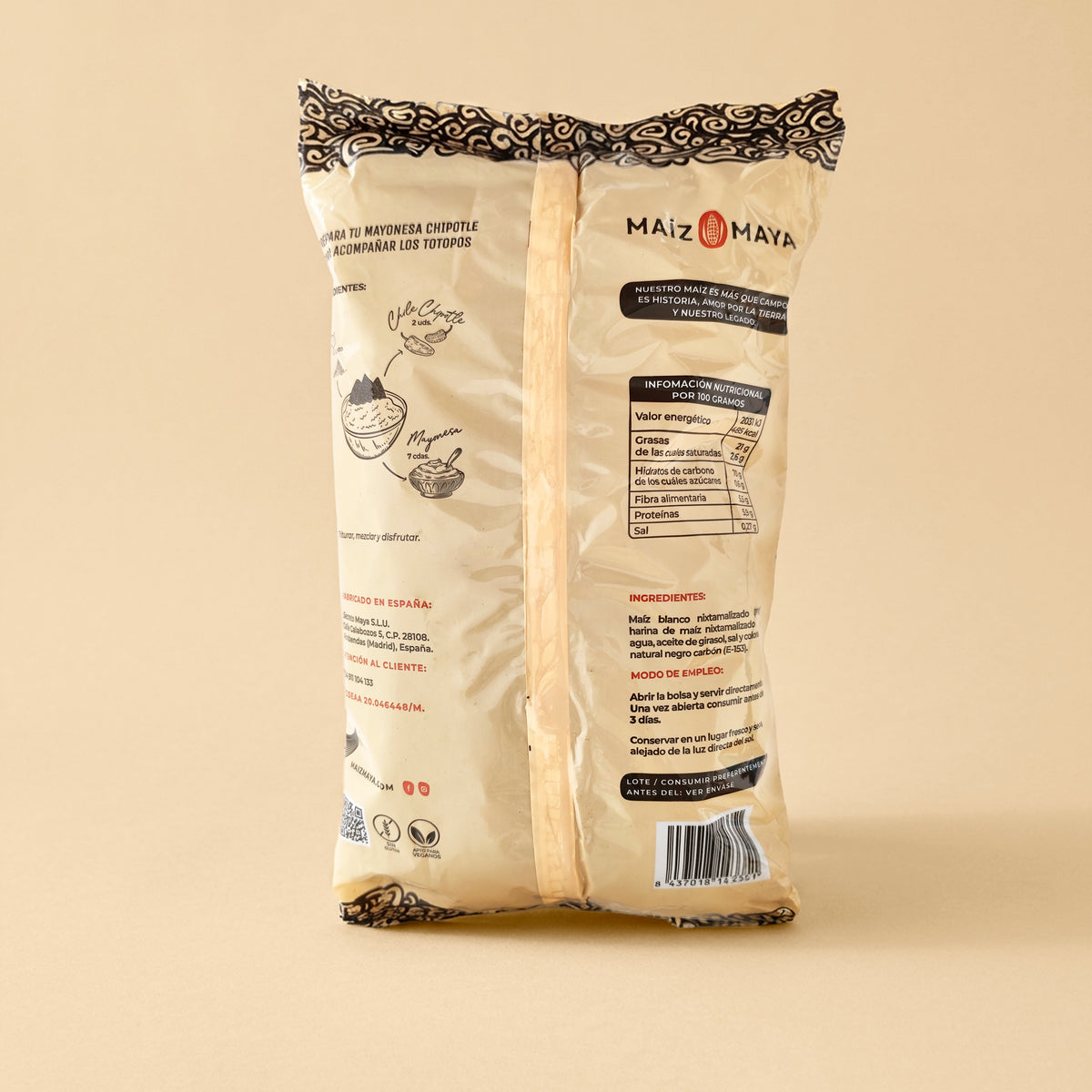 Totopos Carbón (400g)