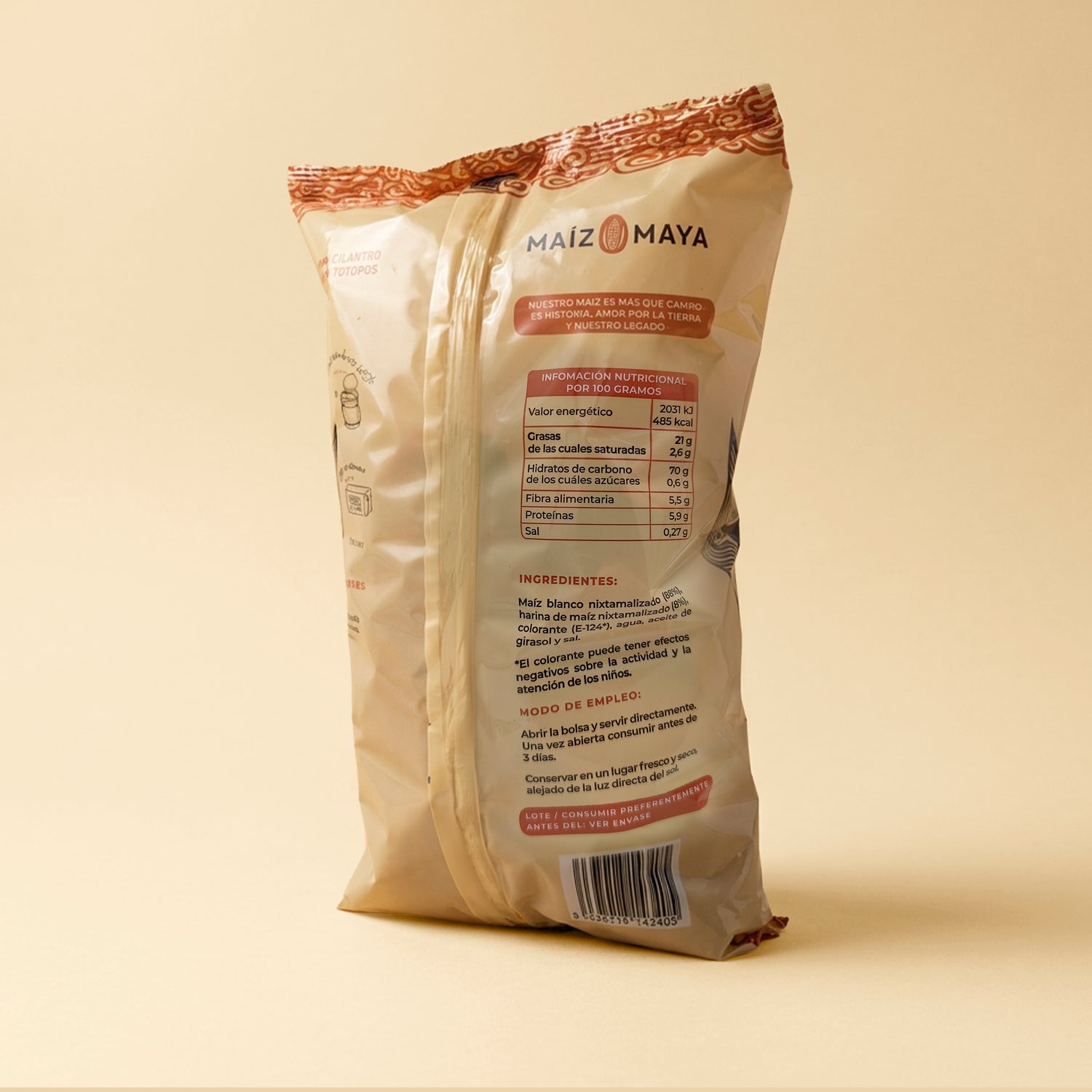 Totopos Rojos Maíz Maya (400g)