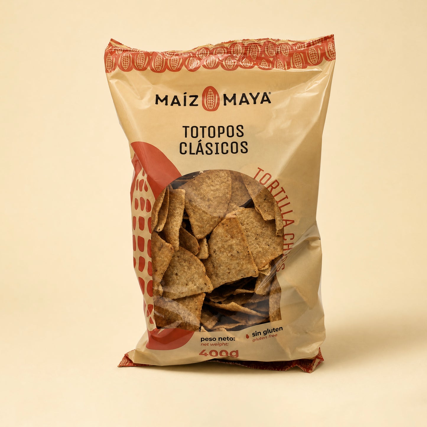 Totopos clásicos de Maíz Maya (400gr.)