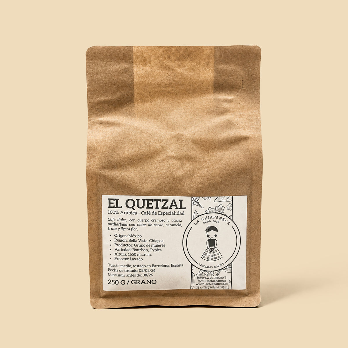 Café en Grano La Chiapaneca  250g
