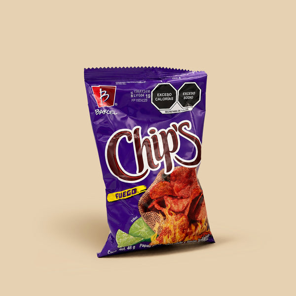 CHIPS FUEGO 52 GR - BARCEL