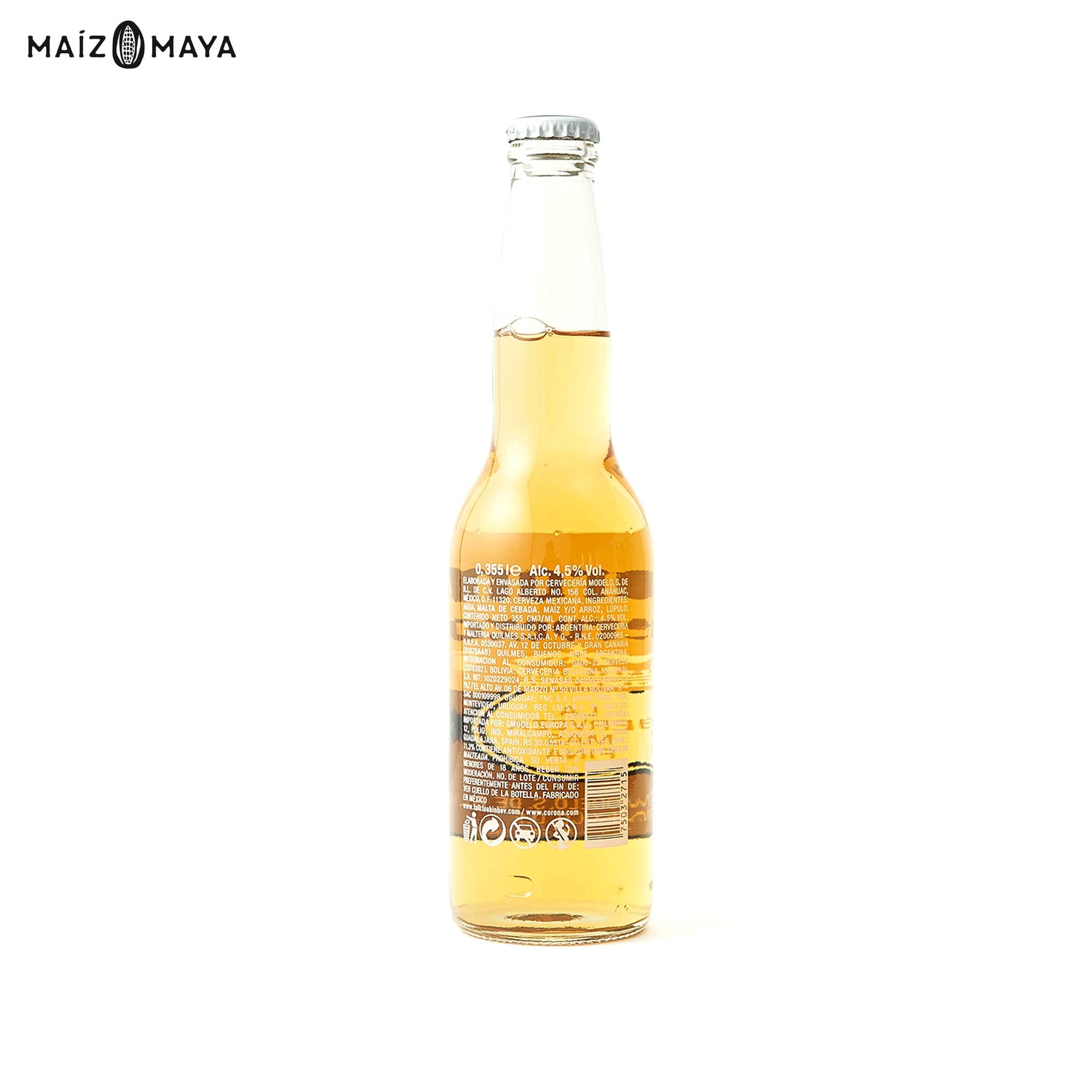 Cerveza Corona 355ml - Maíz Maya - Tortillas Maya