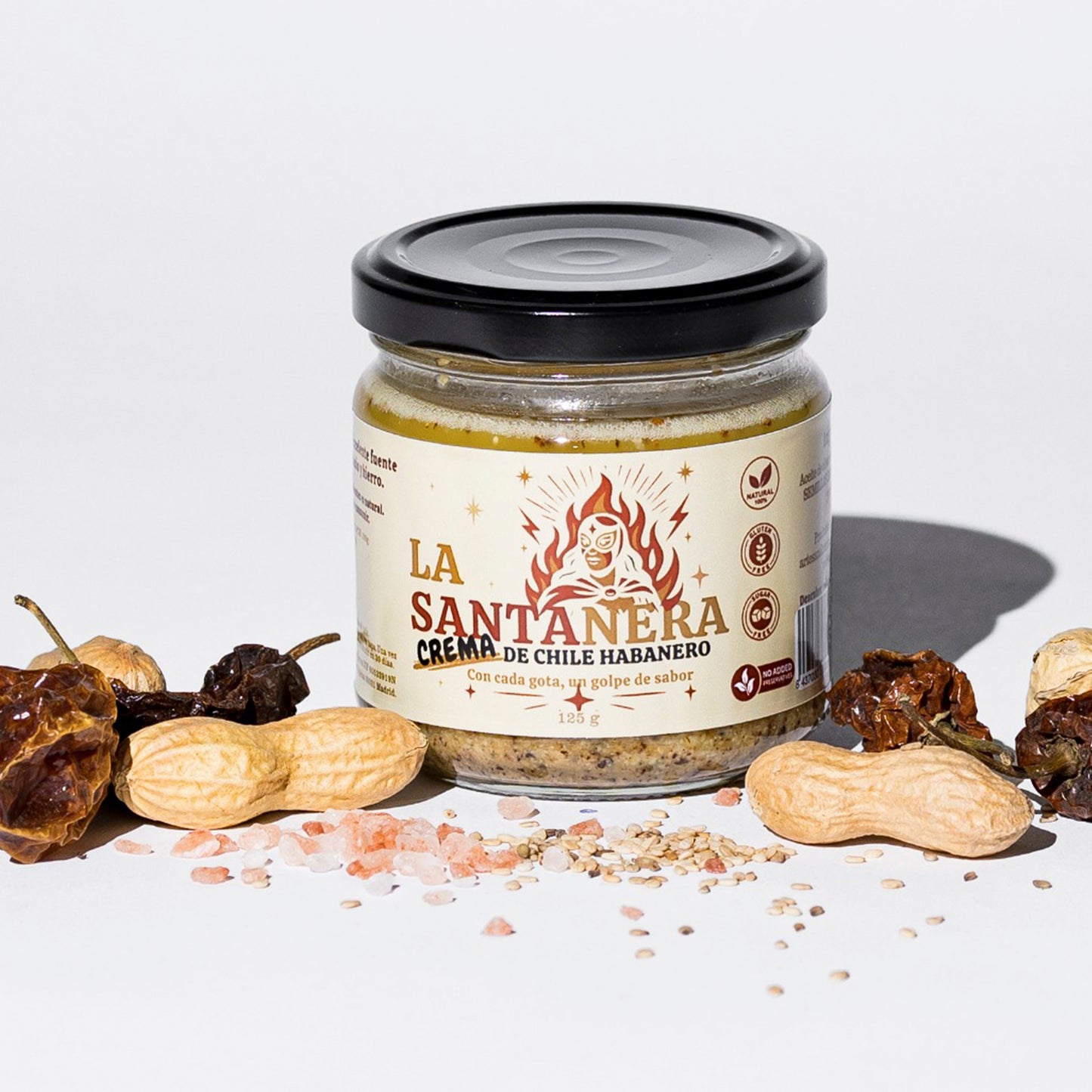 Crema de chile habanero - 125 gramos - Maíz Maya - Tortillas Maya