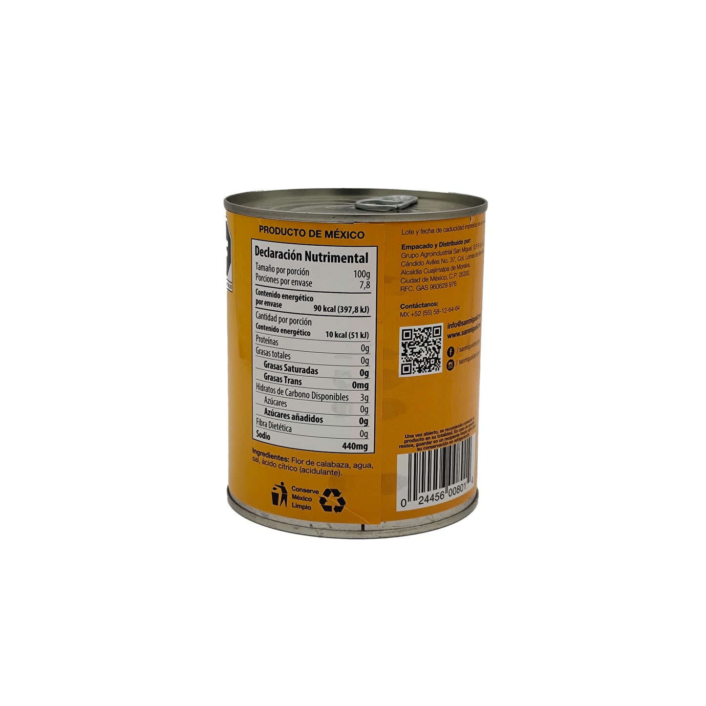 Flor de Calabaza San Miguel 780g