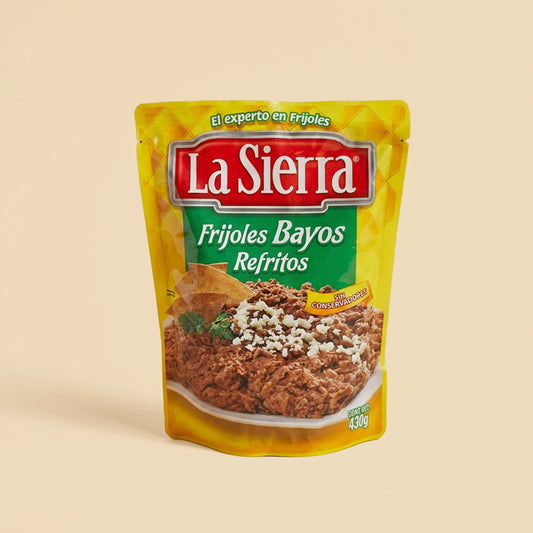Frijoles Bayos Refritos La Sierra 430g