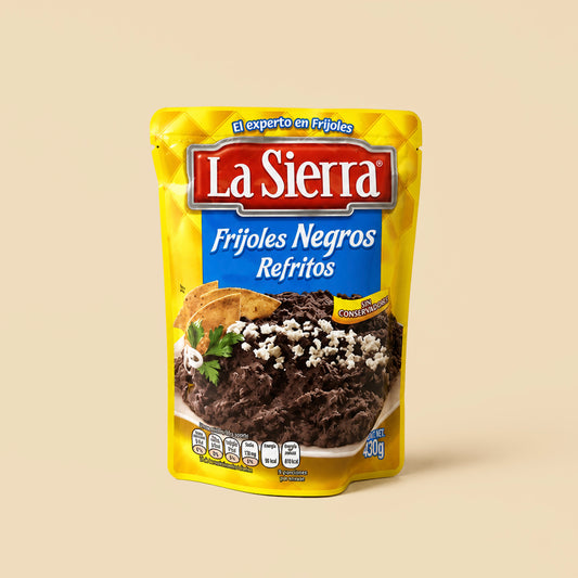 Frijoles Negros Refritos La Sierra 430g