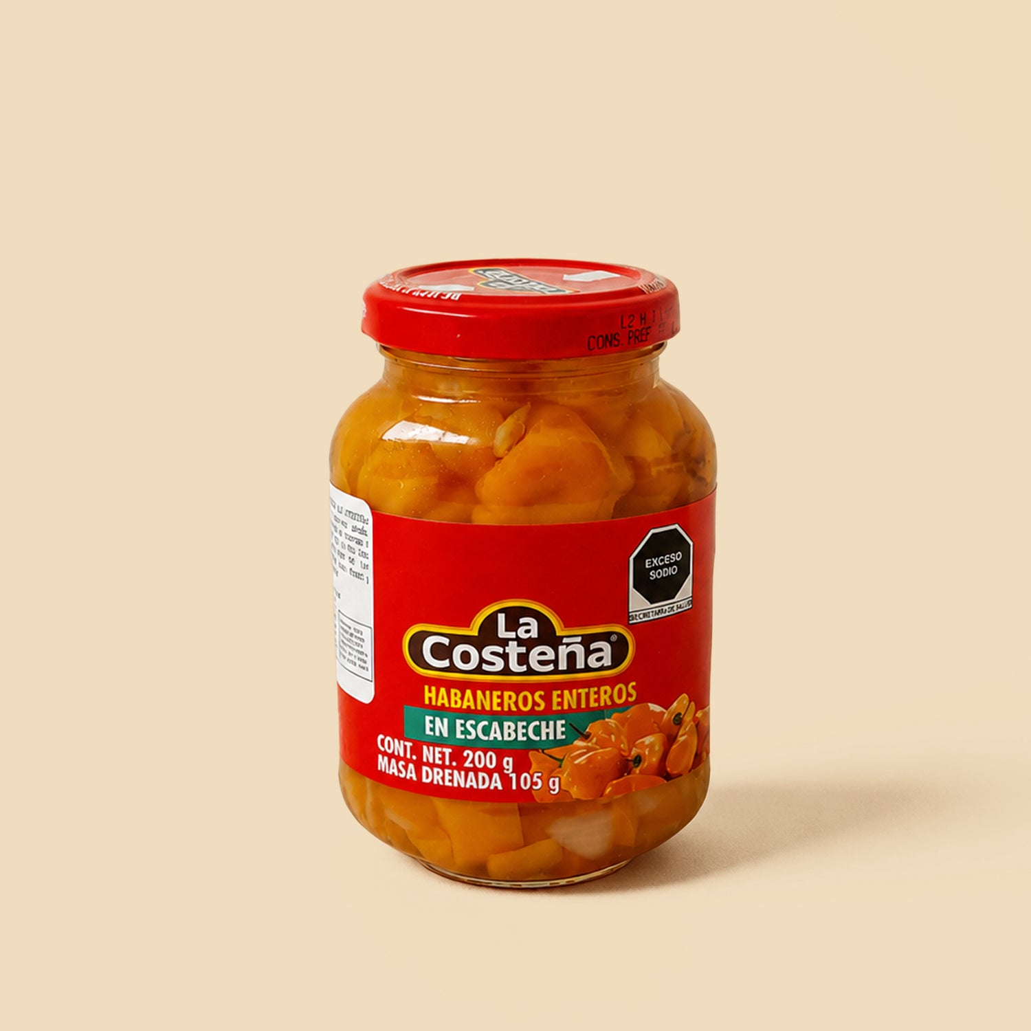 Habaneros Rajas en Escabeche La Costeña 210g