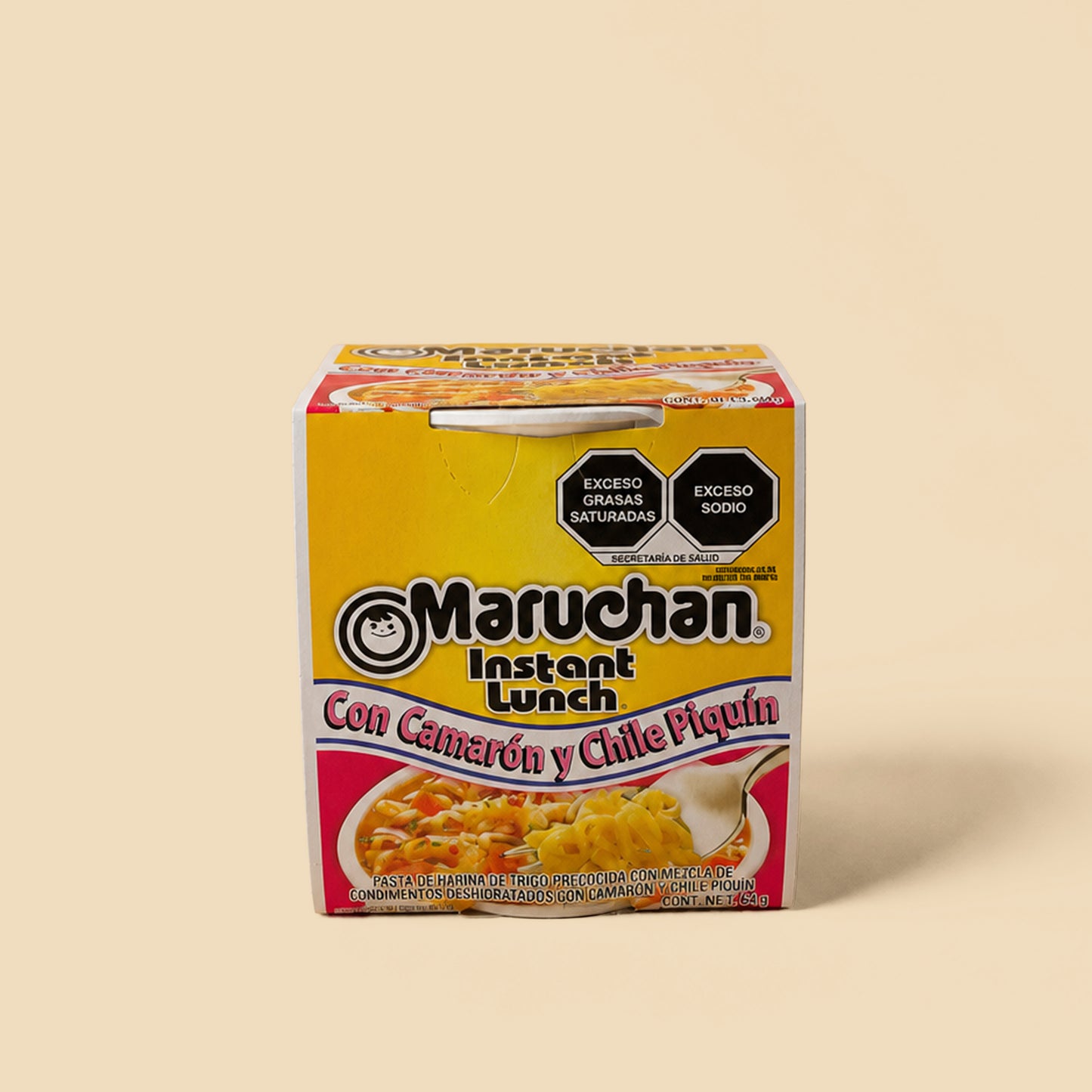 SOPA INSTANTANEA CAMARON CON CHILE PIQUIN  MARUCHAN 64 GR