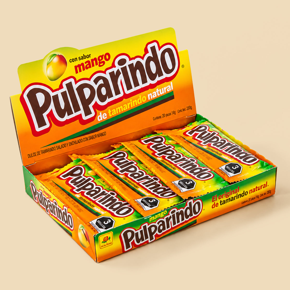 PULPARINDO MANGO 20 UNIDADES- 14 G