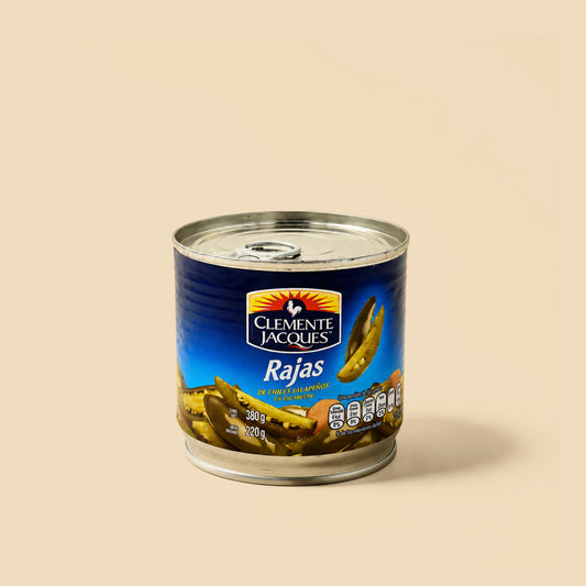 Chiles Jalapeños en Rajas Clemente Jacques 380g