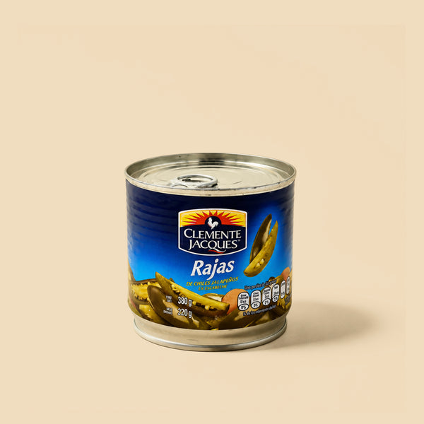 Chiles Jalapeños en Rajas Clemente Jacques 380g