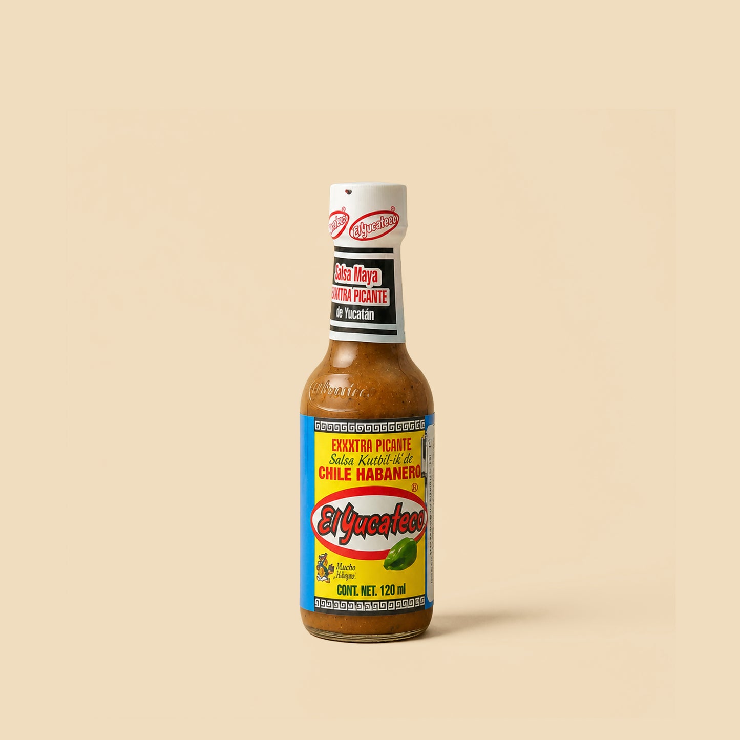 Salsa kutbil-ik extra picante de chile habanero El Yucateco 120ml