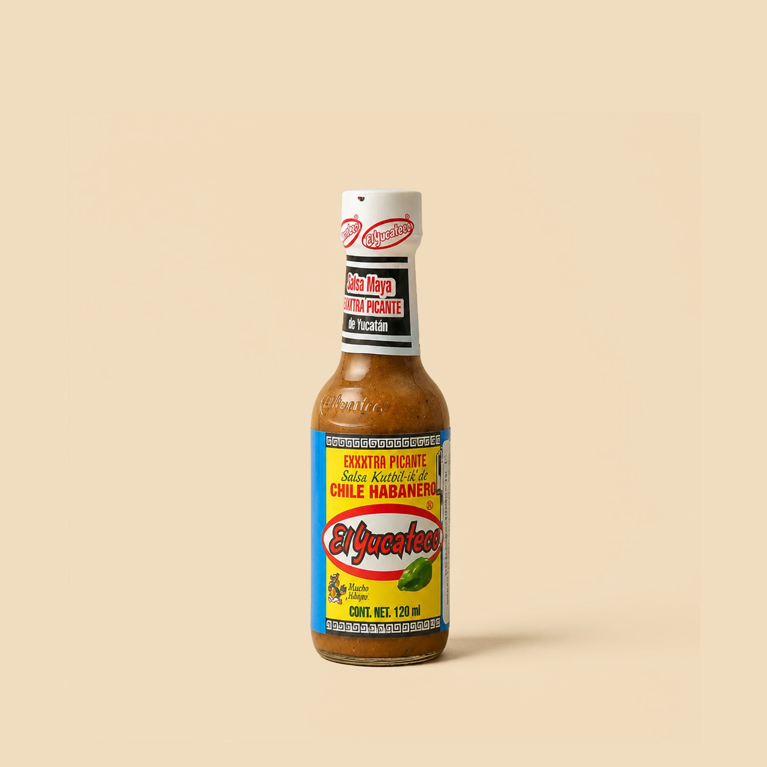 Salsa kutbil-ik extra picante de chile habanero El Yucateco 120ml