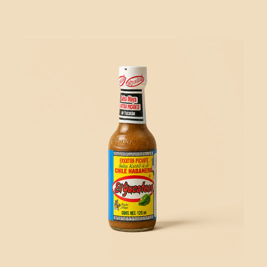 Salsa kutbil-ik extra picante de chile habanero El Yucateco 120ml