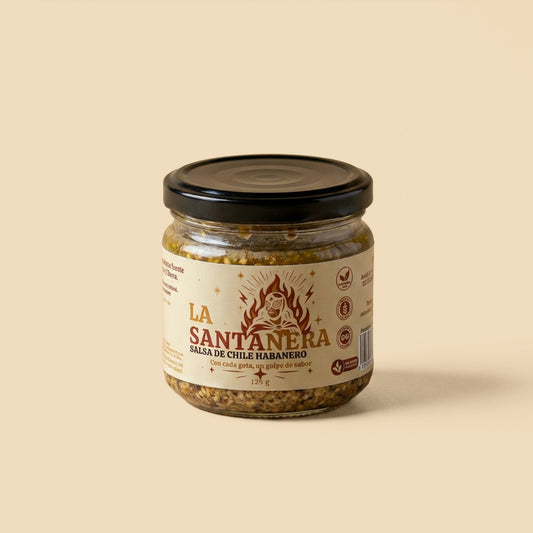Salsa de Chile Habanero Picor Medio La Santanera 125g