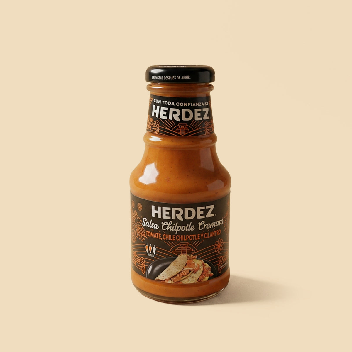 SALSA CHIPOTLE PICANTE CREMOSA HERDEZ 240G
