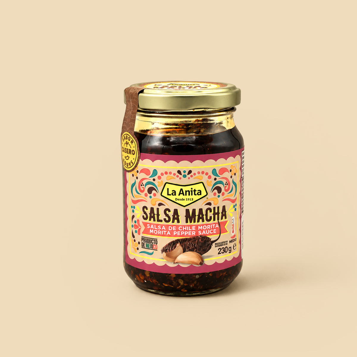 Salsa Macha de Chile Morita La Anita 230g