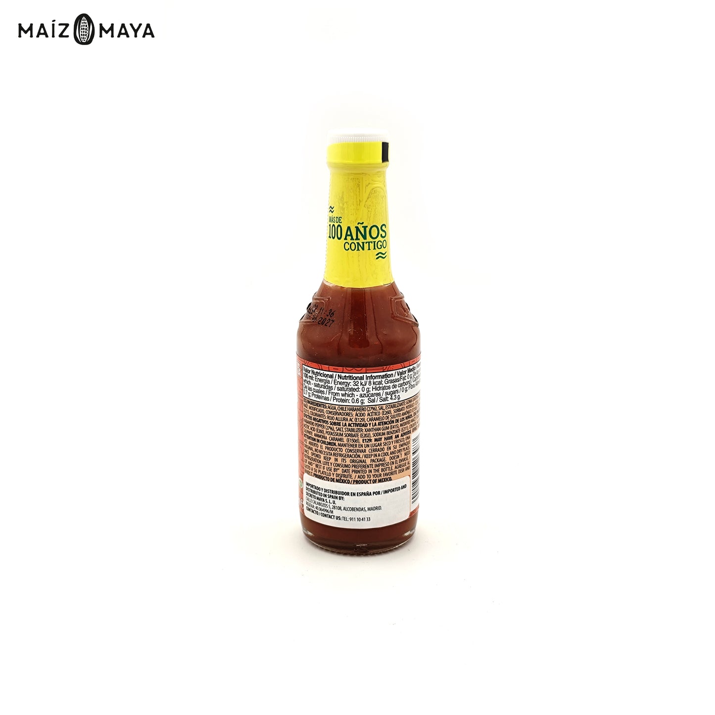 Salsa habanero roja La Anita 120ml - Maíz Maya - Tortillas Maya