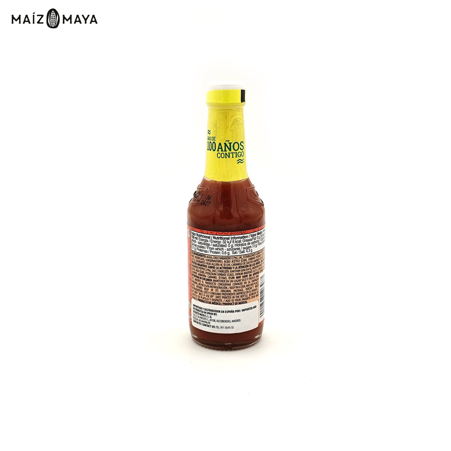 Salsa habanero roja La Anita 120ml - Maíz Maya - Tortillas Maya