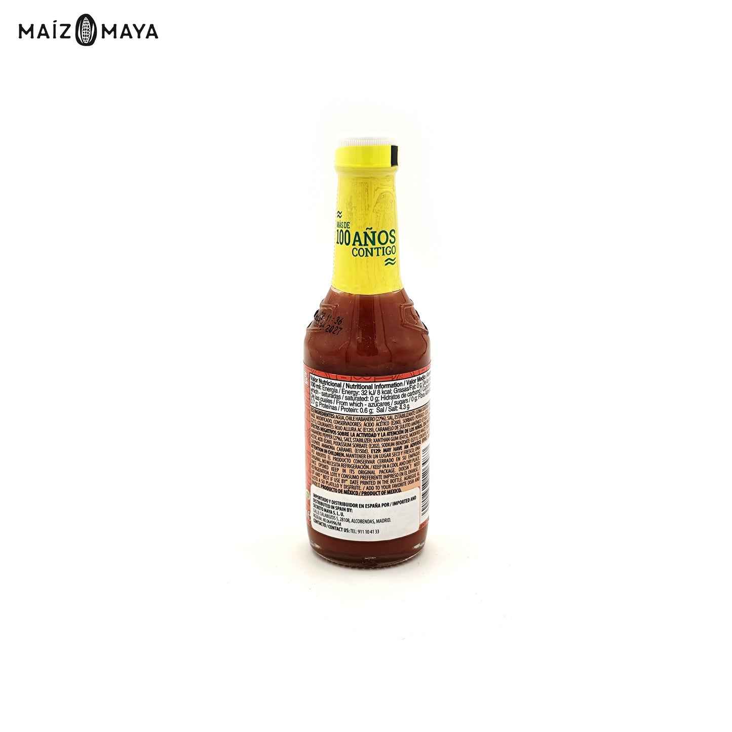 Salsa habanero roja La Anita 120ml - Maíz Maya - Tortillas Maya