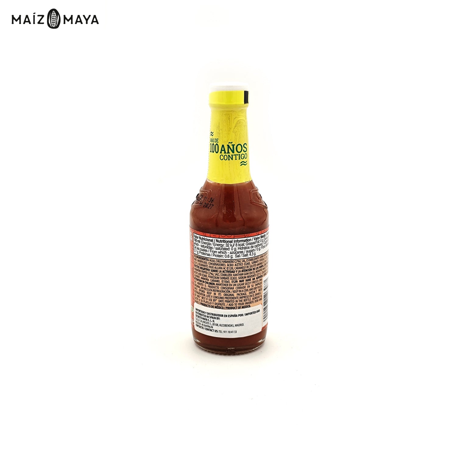 Salsa habanero roja La Anita 120ml - Maíz Maya - Tortillas Maya