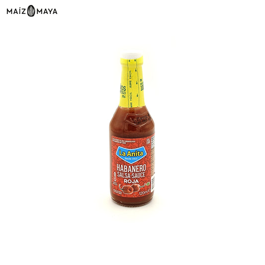 Salsa habanero roja La Anita 120ml - Maíz Maya - Tortillas Maya