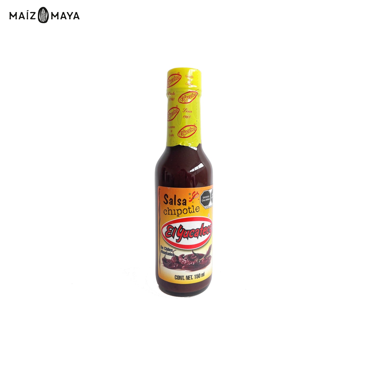 Salsa Chipotle  El Yucateco 150ml - Maíz Maya - Tortillas Maya