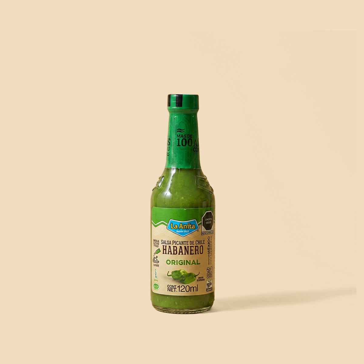 Salsa de habanero verde La Anita 120ml