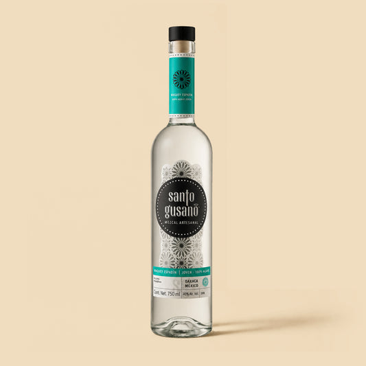 Mezcal Artesanal Espadín Joven Santo Gusano 700 ml