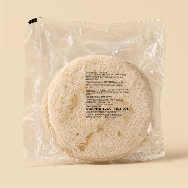 Tortillas de harina de trigo 12 cm (18 UDS)