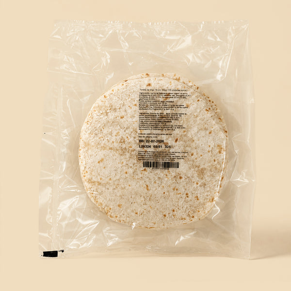 Tortillas de Harina de Trigo 15 cm (18 UDS)