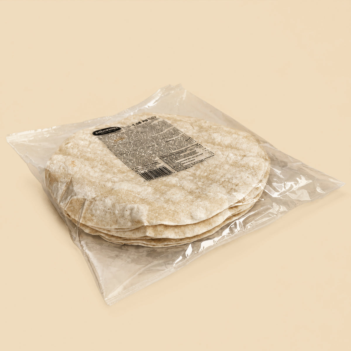 TORTILLA DE HARINA DE TRIGO 25CM (18UDS) 1080 GR SABORMEX