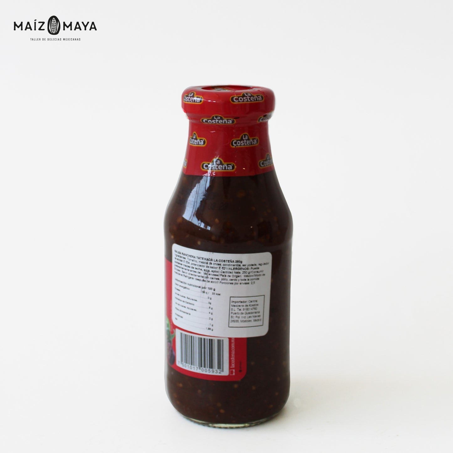 Salsa Ranchera Tatemada La Costeña 250 gr - Maíz Maya - Tortillas Maya