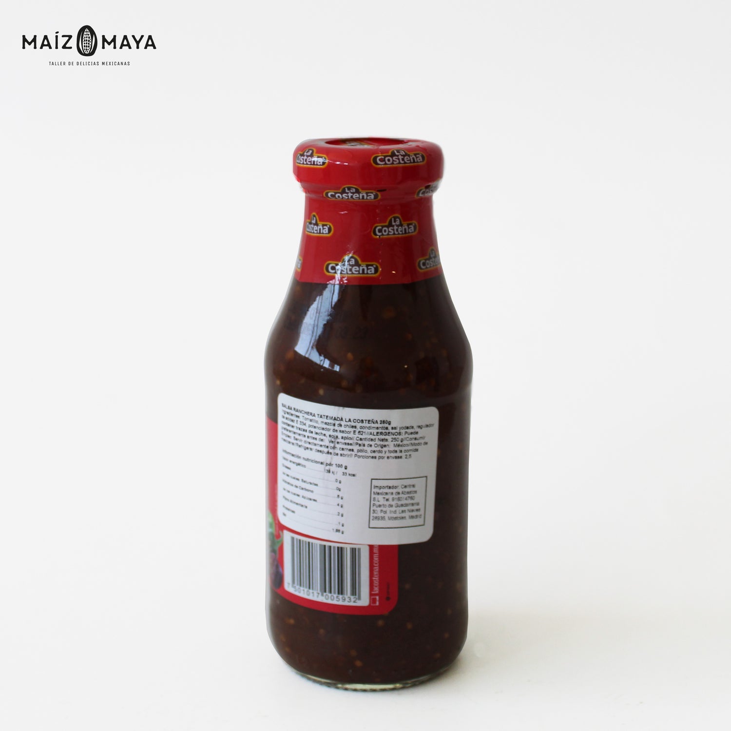 Salsa Ranchera Tatemada La Costeña 250 gr - Maíz Maya - Tortillas Maya