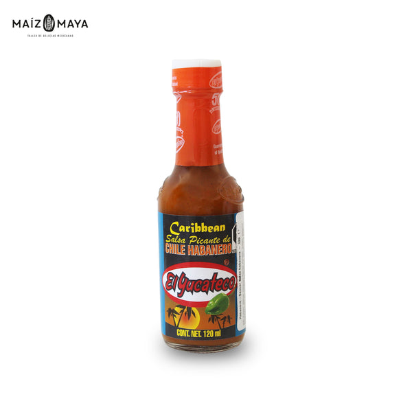 Salsa Caribbean de chile habanero El Yucateco 120ml