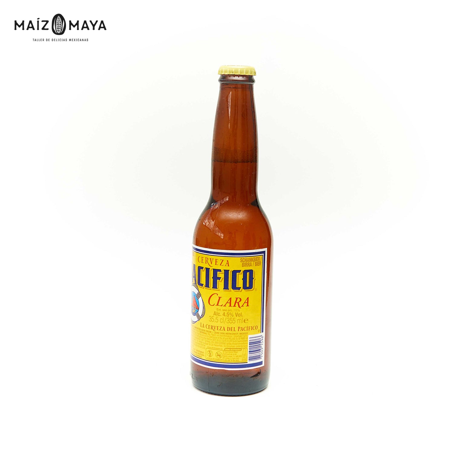 Cerveza Pacífico 355ml - Maíz Maya - Tortillas Maya