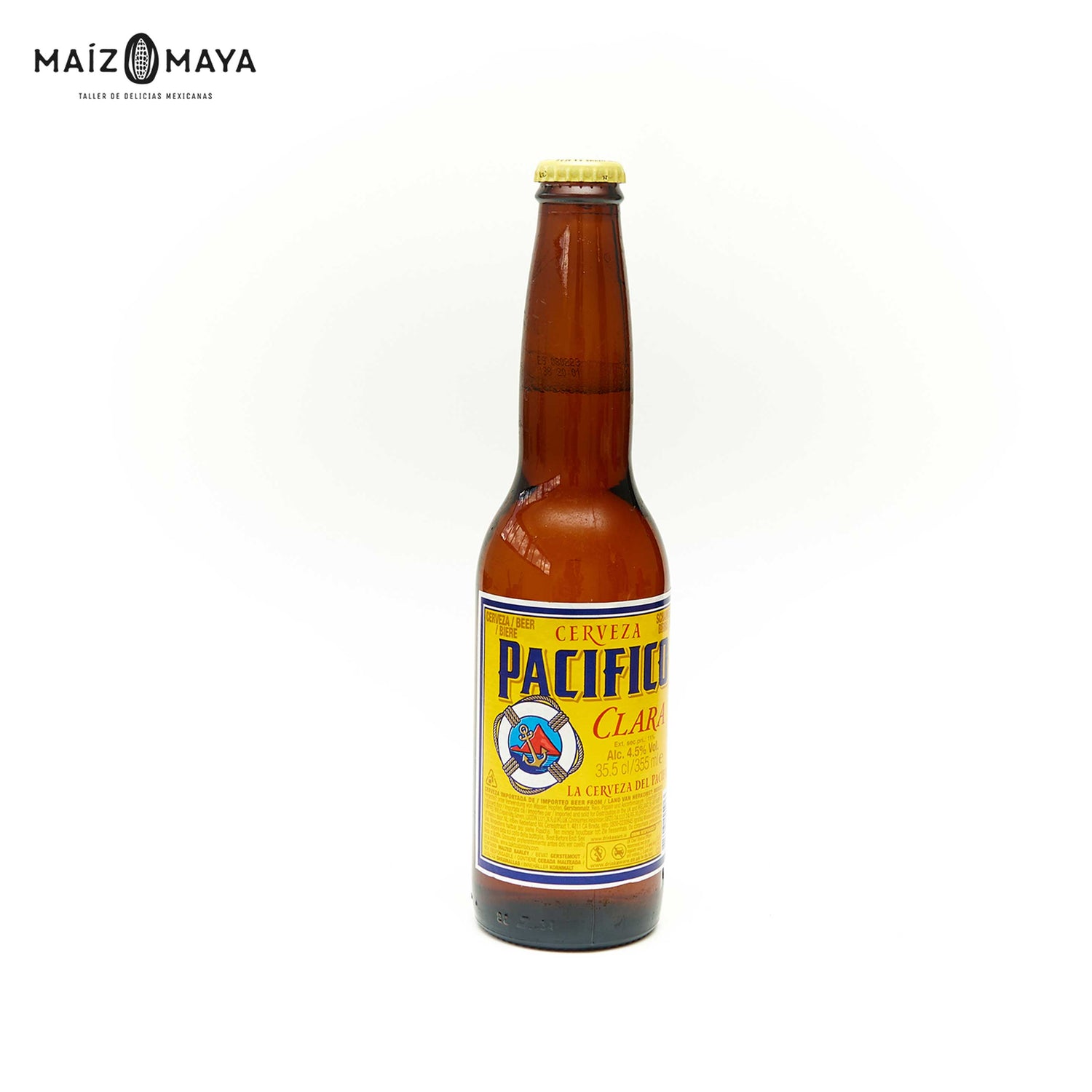 Cerveza Pacífico 355ml - Maíz Maya - Tortillas Maya