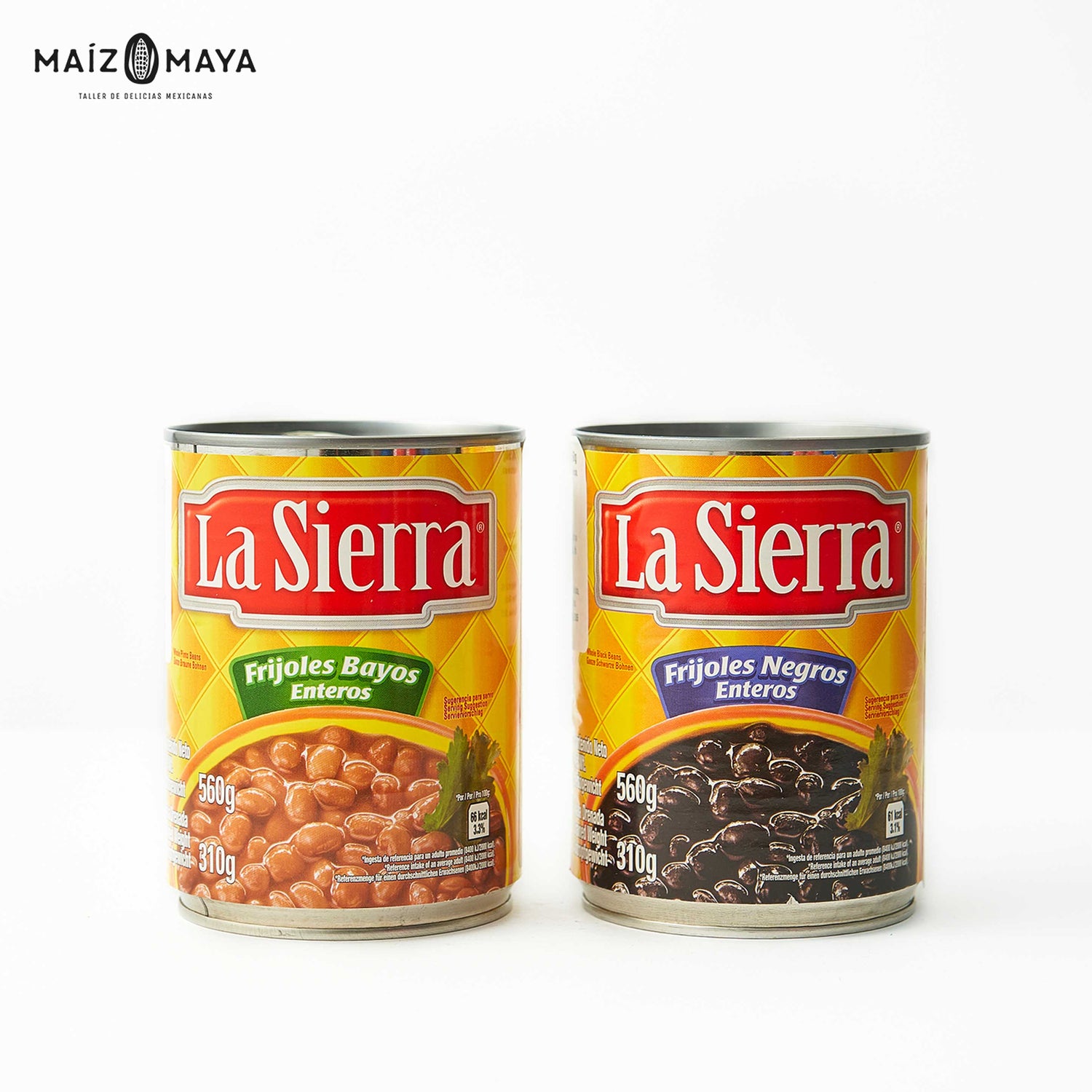 Frijoles Negros Enteros La Sierra 560gr - Maíz Maya - Tortillas Maya