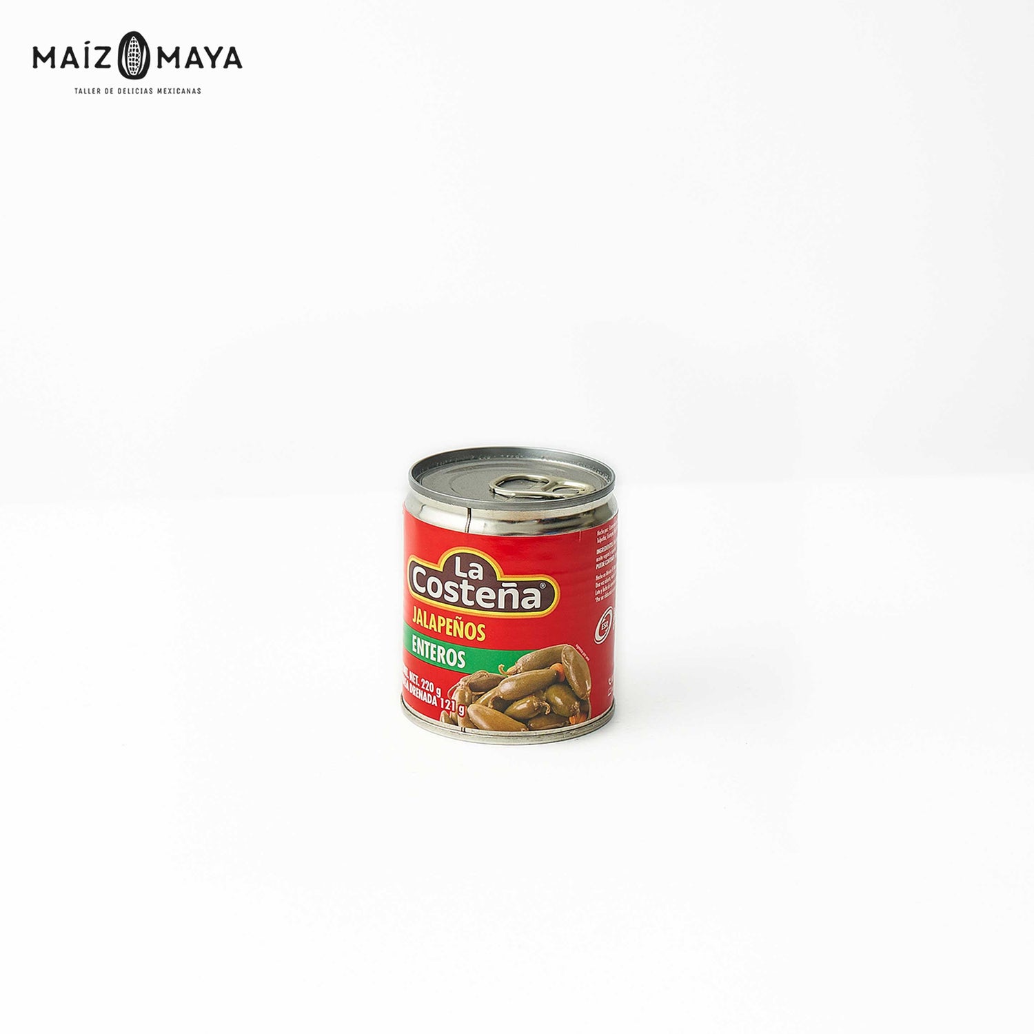 Jalapeños Enteros La Costeña 220gr - Maíz Maya - Tortillas Maya