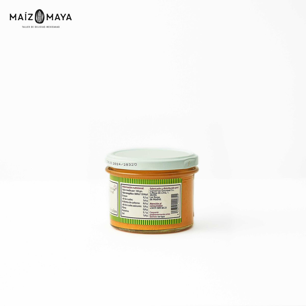 Salsa de Cheddar con Jalapeños Conservas Gourmet 200ml - Maíz Maya - Tortillas Maya