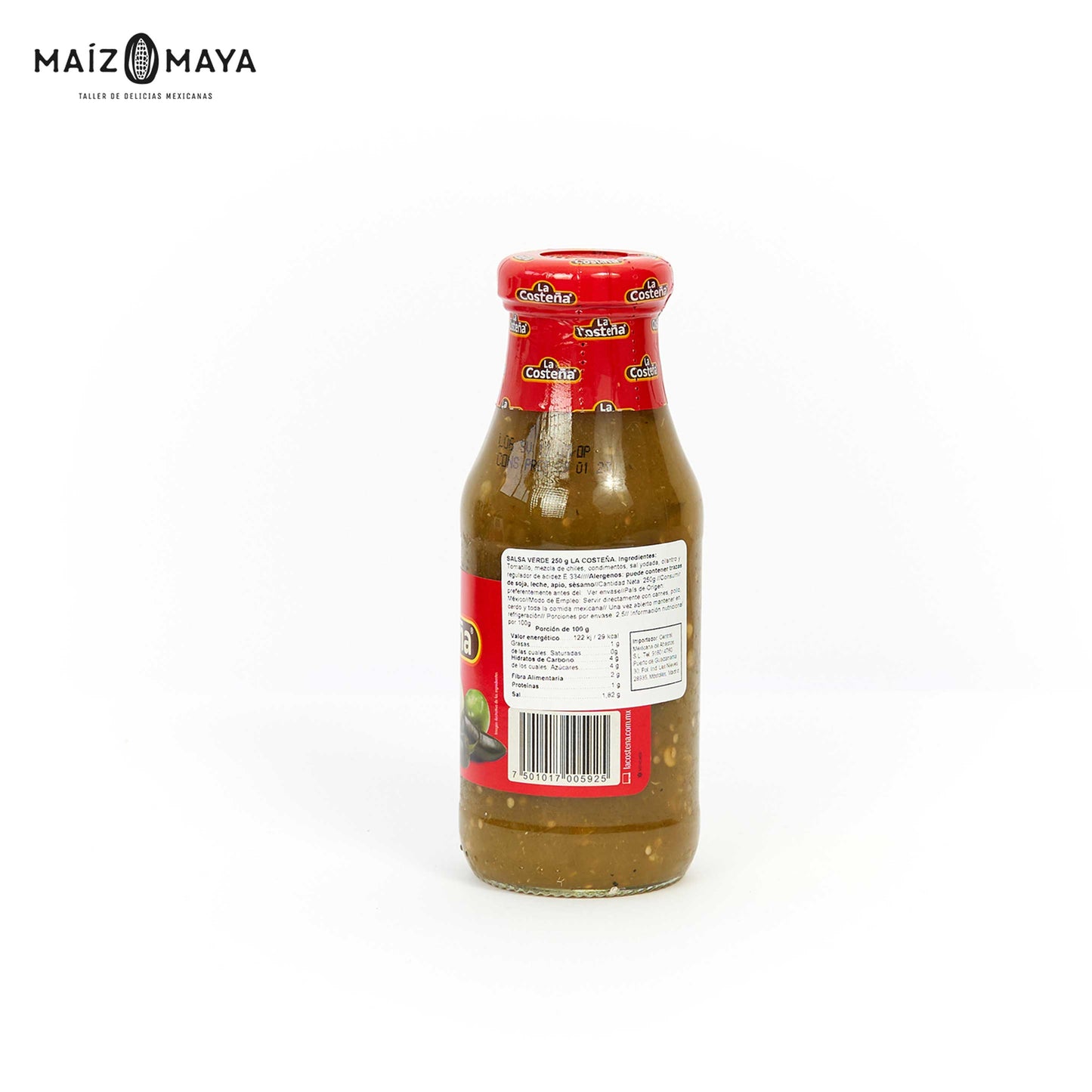 Salsa Verde La Costeña - Maíz Maya - Tortillas Maya